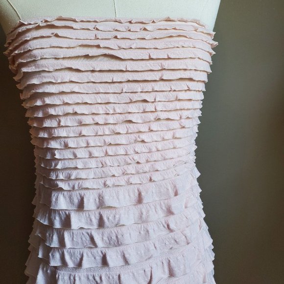 Express Strapless Overlay Layered Dress Medium - Picture 2 of 11